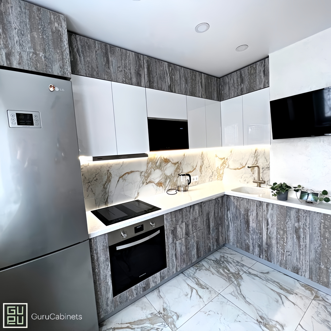 Grey Oak + Marble